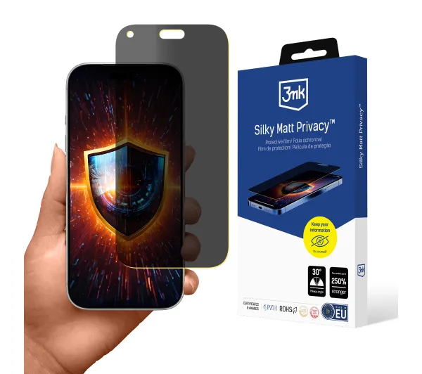 3mk Silky Matt Privacy do Apple iPhone 18 Pro
