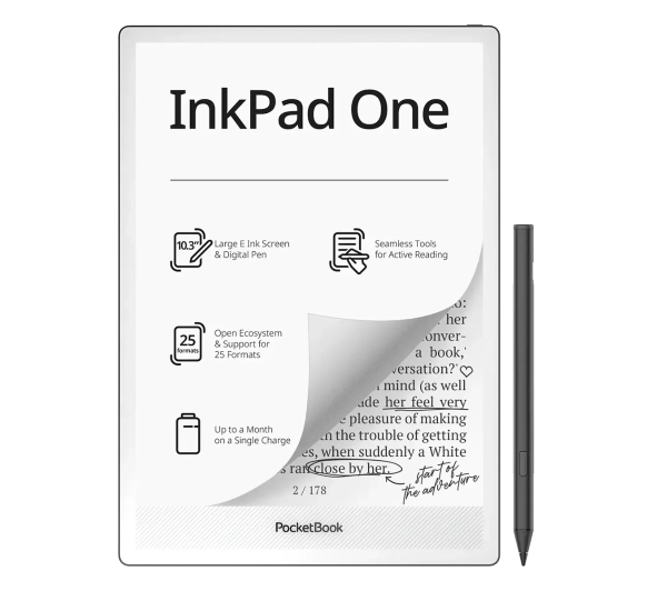 Czytnik E-booków PocketBook InkPad One 1030 10,3" 32GB Wi-Fi Czarny