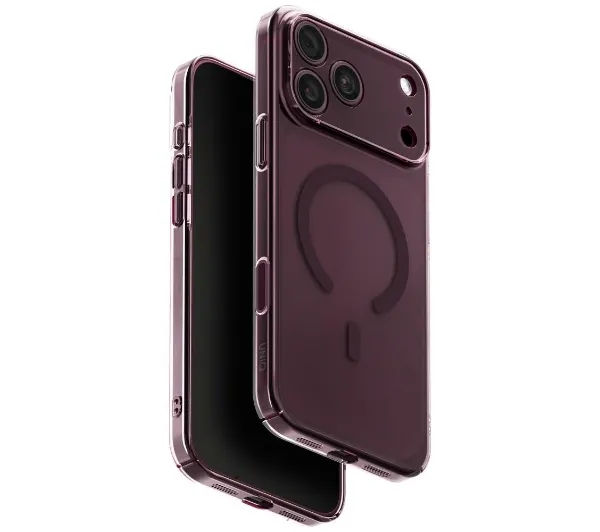 UNIQ Airsuit do iPhone 18 Pro Max / 17 Pro Max Magclick Charging Burgundowy