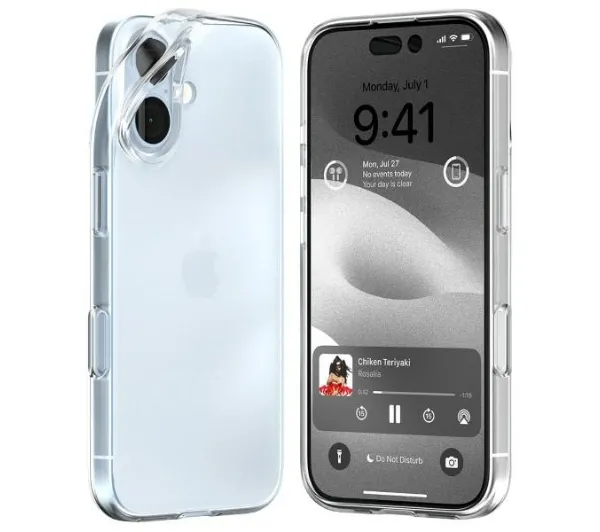 Mercury Jelly Clear do iPhone 16 Przezroczysty