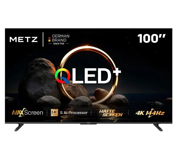 Metz 100MQH8500Z  100" QLED 4K 144Hz Google TV Dolby Vision HDMI 2.1 DVB-T2