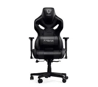 Diablo Chairs X-Fighter Normal Size Gamingowy do 150kg Skóra ECO Czarny - Kup na Raty - RRSO 0%