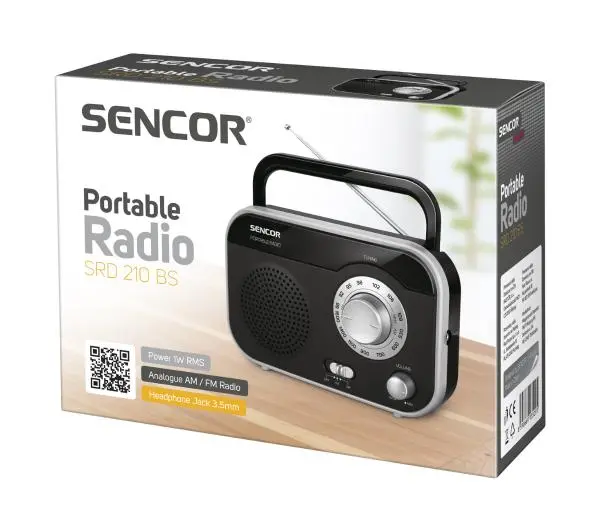 Sencor SRD 210 BS Radio FM Srebrny