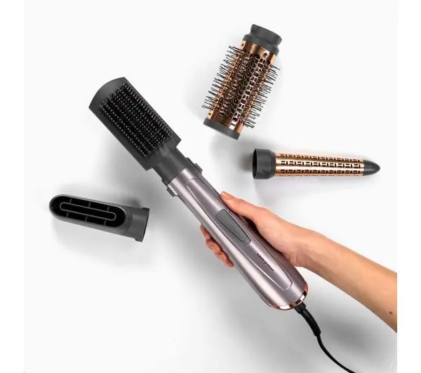 BaByliss Air Style 1000 Hot Air AS136E 1000W Jonizacja Zimny nawiew Średnica szczotki 50mm 2 poziomy temperatury