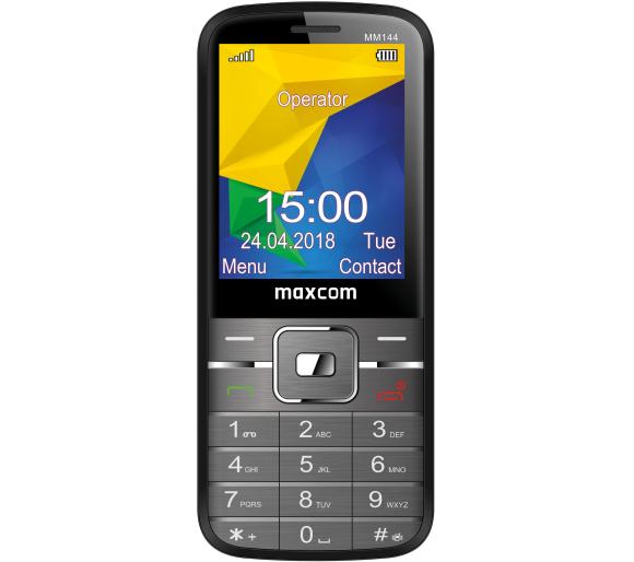 telefon komórkowy Maxcom MM144 (szary)
