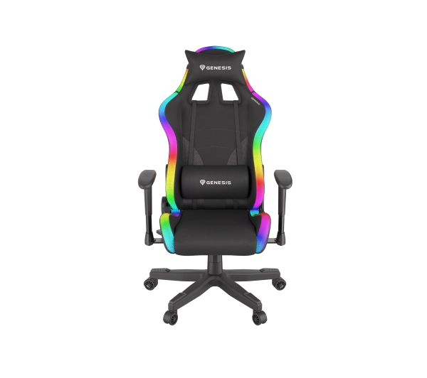 Genesis Trit 600 RGB Gamingowy do 150kg Skóra ECO Tkanina Czarny