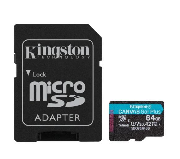 karta pamięci Kingston microSD Canvas Go Plus 64GB 170/70MB/S U3 V30