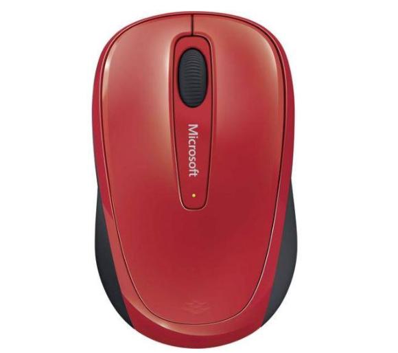 mysz komputerowa Microsoft Wireless Mobile Mouse 3500 (czerwony)