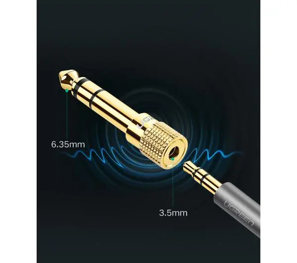 UGREEN mini jack 3,5 mm na jack 6,5 mm