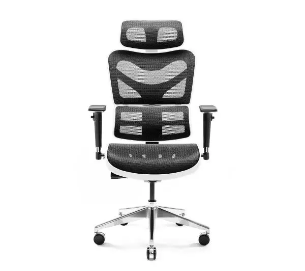 Diablo Chairs V-Commander Normal Size Biurowy do 140kg Tkanina Biało-czarny