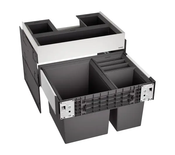 Sortownik odpadów BLANCO Select II 60x3 Orga XL 30L + 2x8L