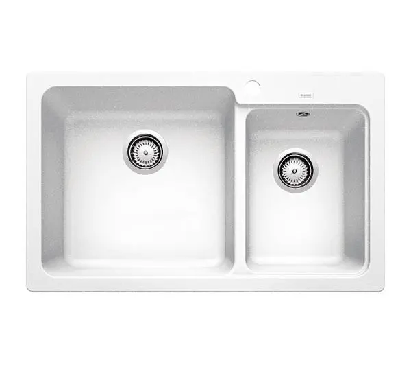 Zlewozmywaki kuchenne - Blanco NAYA 8 519649 Granitowy Biały