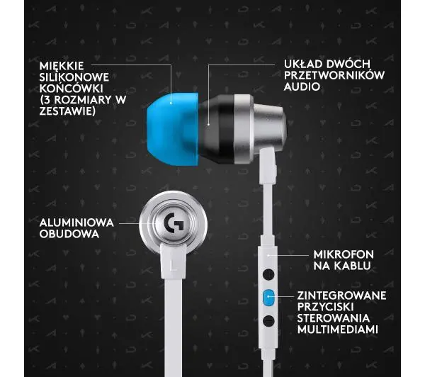 Logitech G333 Douszne Fioletowy