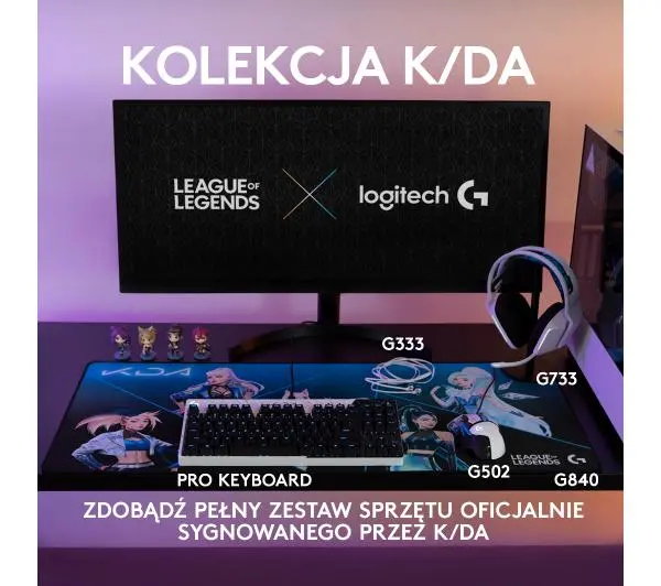 Logitech G333 Douszne Fioletowy