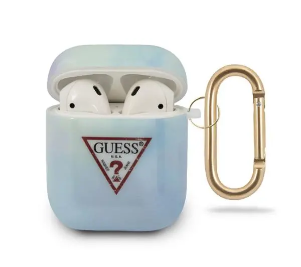 Etui na słuchawki GUESS Tie&Dye Collection do Apple AirPods Niebieski