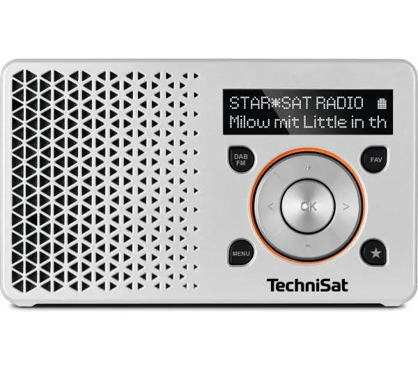 TechniSat DigitRadio 1 Radio FM DAB+ Srebrno-pomarańczowy