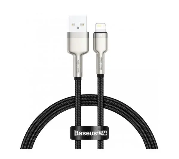 Baseus Cafule Metal USB do Lightning 0,25m Czarny