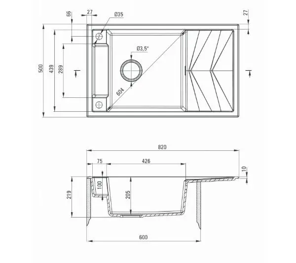 Deante Magnetic ZRM S113 Granitowy Szary metalik - DRUGI -30%, ALBO 5-TY ZA 1ZŁ - Kup na Raty - RRSO 0%
