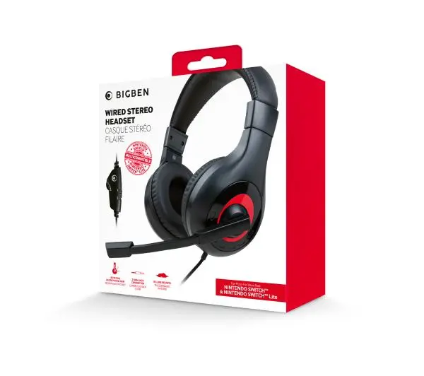 BigBen V1 Nintendo Switch Nauszne Czarny