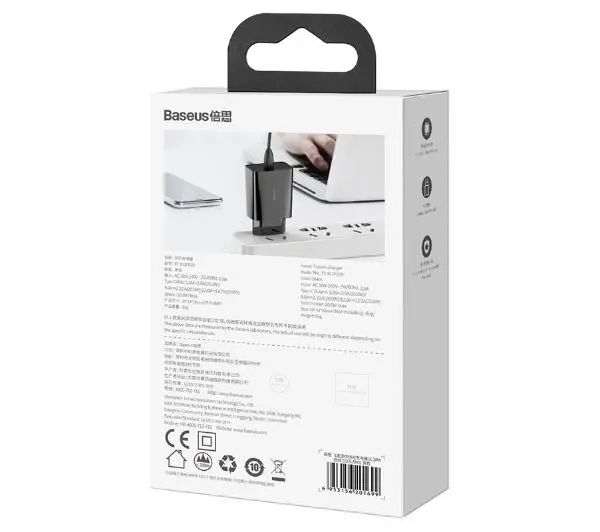 Baseus Speed Mini Quick Charger 20W Czarny