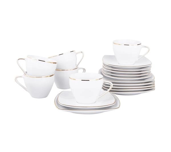 Zastawa stołowa - MariaPaula Moderna Gold - 18 elementów