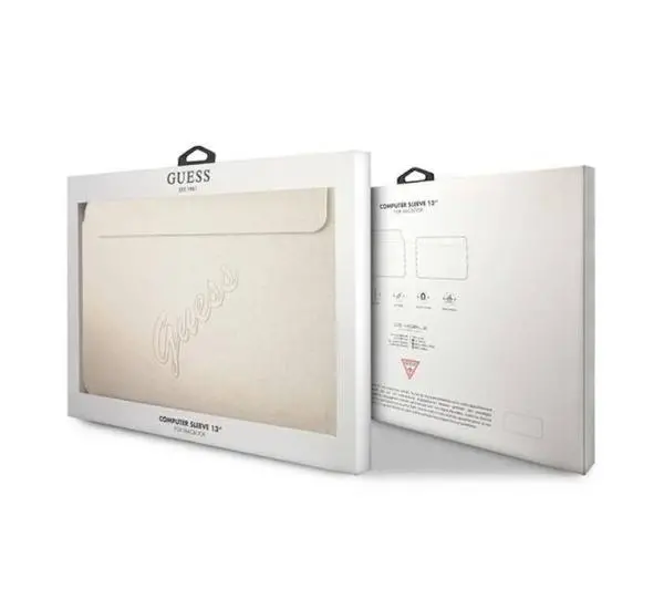 Guess GUCS13PUSASLG Saffiano Script  Złoty