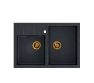 Quadron HCQB9062U8_PVDC1 Bill 120 Granitowy Czarny/Miedziany - DRUGI -30%, ALBO 5-TY ZA 1ZŁ - Kup na Raty - RRSO 0%