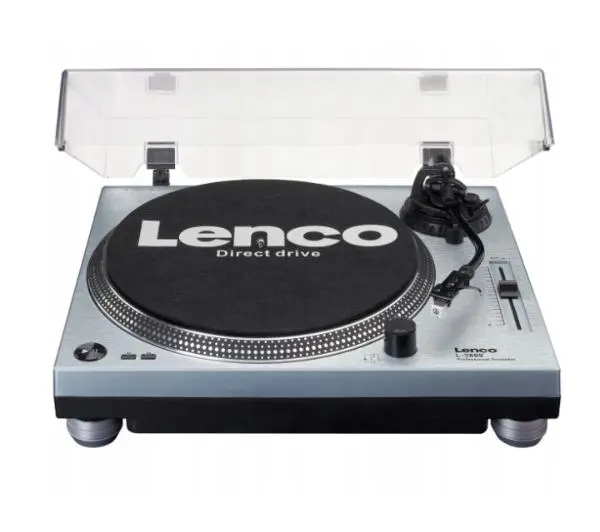 Lenco L-3809ME Manualny Napęd bezpośredni Przedwzmacniacz Srebrny