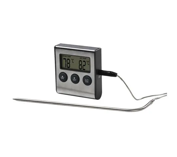 Xavax TERMOMETR CYFROWY DO MIĘSA Z ZEGAREM I SONDĄ PUNKTOWĄ