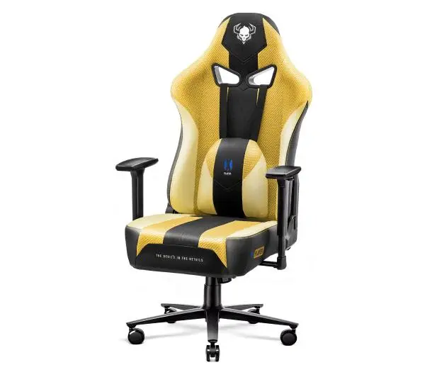 Diablo Chairs X-Player 2.0 King Size  Gamingowy do 160kg Skóra ECO Tkanina Dark Sunflower - Kup na Raty - RRSO 0%