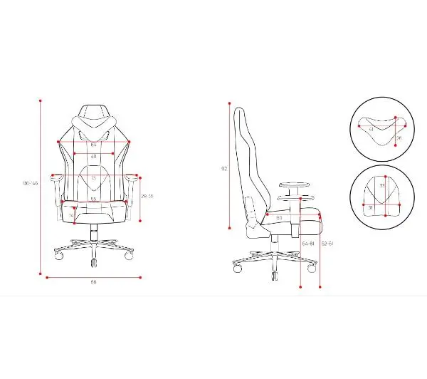 Diablo Chairs X-Player 2.0 King Size  Gamingowy do 160kg Skóra ECO Tkanina Dark Sunflower - Kup na Raty - RRSO 0%