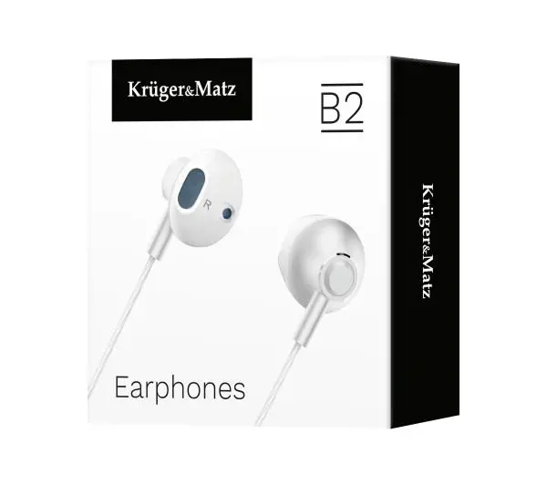 Kruger & Matz KMPB2-W Douszne Mikrofon Biały