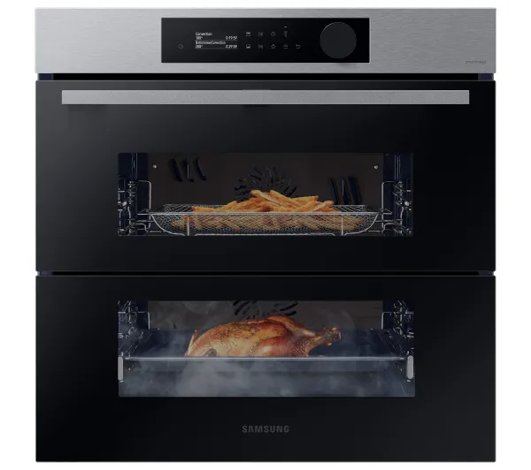 Piekarniki do zabudowy - Samsung NV7B5745PAS Dual Cook Flex Termoobieg AirFry Zdalne sterowanie Srebrny