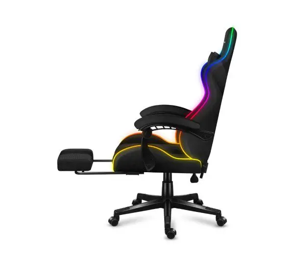 Huzaro Force 4.7 RGB Mesh Gamingowy  do 140kg Tkanina Czarny - Kup na Raty - RRSO 0%