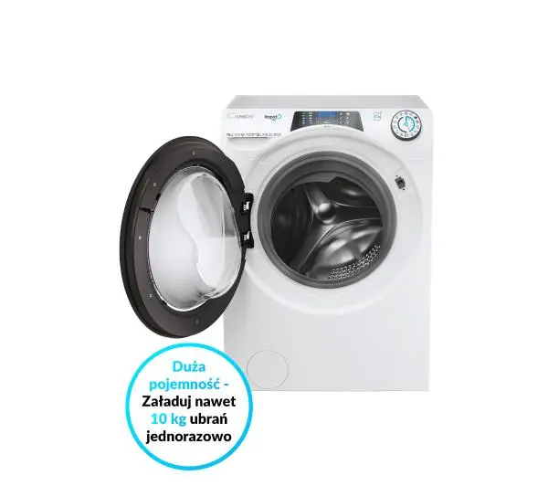 Candy RapidO Pro RP 5106BWMBC/1-S 10kg 1500obr/min Zdalne sterowanie - DRUGI -30%, ALBO 5-TY ZA 1ZŁ - Kup na Raty - RRSO 0%