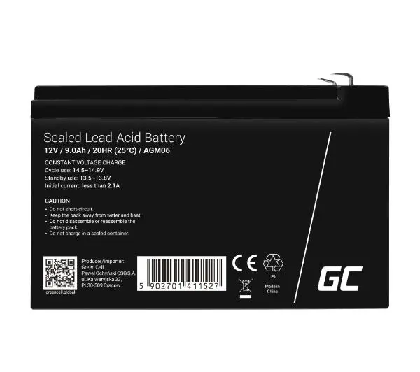 Green Cell AGM06 AGM VRLA 12V 9Ah