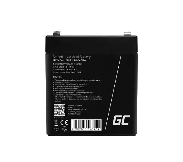 Green Cell AGM44 AGM VRLA 12V 4,5Ah