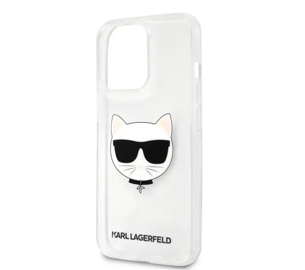 Karl Lagerfeld Choupette Head KLHCP13XCTR do iPhone 13 Pro Max Przezroczysty