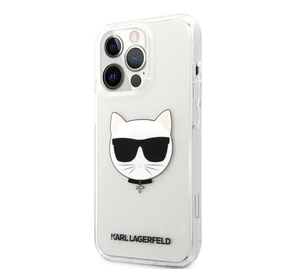 Karl Lagerfeld Choupette Head KLHCP13XCTR do iPhone 13 Pro Max Przezroczysty
