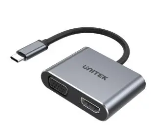 Unitek D1049A, USB-C, HDMI, VGA, USB-A, PD 100W