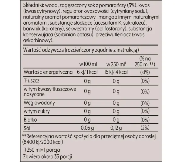 Sodastream Pomarańcza Mango