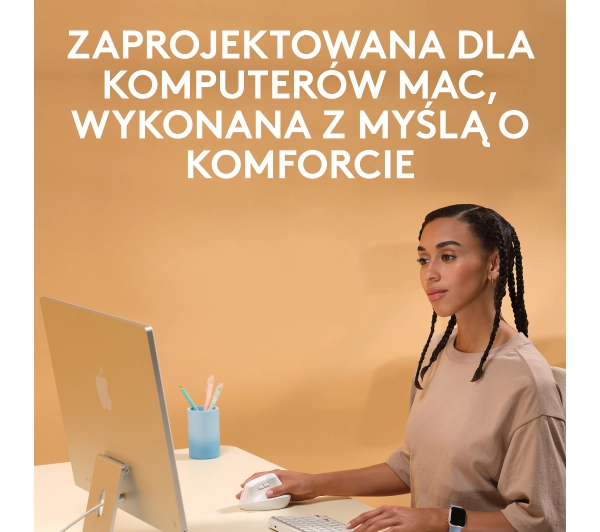 Logitech Lift dla Mac Biały