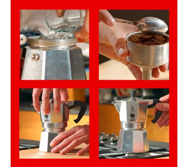 Bialetti Moka Express 6tz 300ml Srebrny