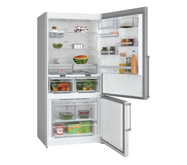 Bosch Serie 6 KGN86AIDR Pełny No Frost 186cm Szuflada z kontrolą wilgotności Srebrny - DRUGI -30%, ALBO 5-TY ZA 1ZŁ - Kup na Raty - RRSO 0%