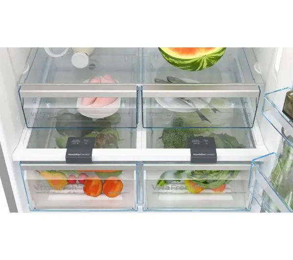 Bosch Serie 6 KGN86AIDR Pełny No Frost 186cm Szuflada z kontrolą wilgotności Srebrny - DRUGI -30%, ALBO 5-TY ZA 1ZŁ - Kup na Raty - RRSO 0%