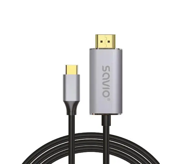 Kabel USB Typ-C - HDMI SAVIO CL-171 2 m