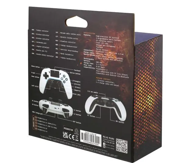 Deltaco GAM-139-W do PC, PS4, Android Bezprzewodowy