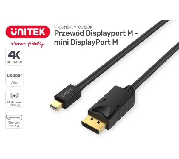 Unitek Y-C612BK 3m Czarny