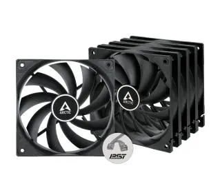 Arctic F12 PWM PST 120mm 5szt. Czarny