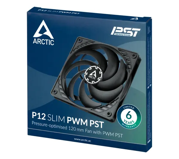 Arctic P12 Slim PWM PST 120mm Czarny - ⚡ EURO HIT CENOWY! ⚡